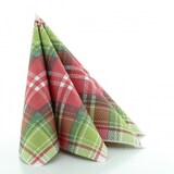 thumbnail of Sovie HOME Serviette Lindi aus Linclass® Airlaid 40 x 40 cm, 12 Stück - Weihnachten Streifen Karos