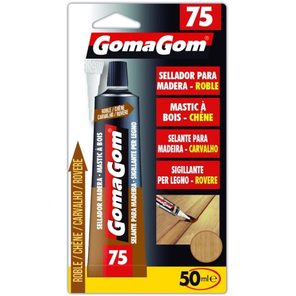 Cola 16961 - Gomagom Nº75 Blister Selante para Madeira Carvalho 50 mL - 12 unidades
