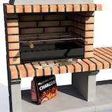 thumbnail of Barbacoa SINES xl con campana e bancada de ladrillo naranja