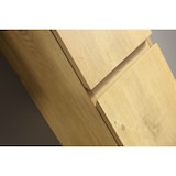thumbnail of Alpenberger Hochschrank Hängend | Badschrank Schmal aus MDF&MFC | WC Badezimmerschrank mit 2 SoftClose Türen | Mehrzweckschrank Badmöbel Eiche Natur
