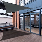 thumbnail of SVITA Sonnensegel dreieckig wasserdicht 160g/m² UV-Schutz Sonnenschutz Garten Balkon Befestigung Dunkelgrau 4,2x4,2x6m