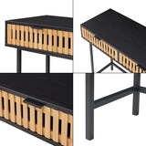thumbnail of Helloshop26 - Mesa de consola 100 x 40 x 75 cm preto natural 03_0010880