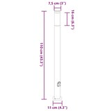 thumbnail of vidaXL Pollerleuchten mit Auslass 3er 110 cm Edelstahl IP44