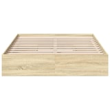 thumbnail of vidaXL Bettgestell mit Schubladen Sonoma-Eiche 135x190cm Holzwerkstoff