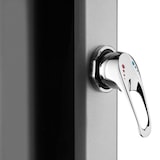thumbnail of TECTAKE, ducha solar exterior multifuncional, cabezal ajustable 360°, mezclador monomando, 18x44.5x217 cm, negro/plata