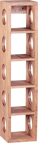 thumbnail of FineBuy Weinregal Massiv-Holz Regal Wandmontage für 5 Flaschen 70 cm Holzregal