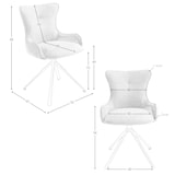 thumbnail of Angel Cerdá Chaise pivotante en tissu bleu 4204C 55 x 63 x 86