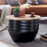thumbnail of FineBuy Couchtisch Holz Rund Sofatisch Ø 60 cm Tisch Stauraum Wohnzimmertisch