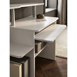 thumbnail of Computertisch: Zeitloses Design, Stauraum, Tastaturauszug, Spanplatte, Weiß. 94x48x90 cm | Kadima Design
