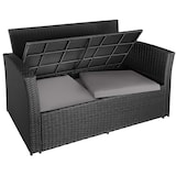 thumbnail of tectake Salon de jardin Modena 3+2+1 avec housse de protection - noir/gris - 404299