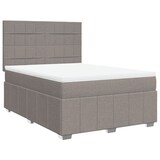 thumbnail of vidaXL Boxspringbett mit Matratze Taupe 140x200 cm Stoff