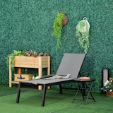 thumbnail of Outsunny Espreguiçadeira de Jardim com Encosto Reclinável 5 Posições em Alumínio e Textilene Carga 120 kg  169x65x102 cm Cinza