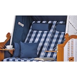 thumbnail of Strandkorb - bene living - Ostsee - karo/blau - PE weiß