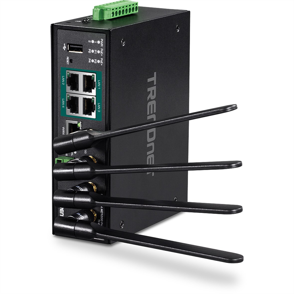 Router industriale PoE+ TRENDnet TI-WP100, wireless AC1200 Gigabit