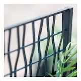 thumbnail of Stefanplast Ethica, fioriera rettangolare 80 cm con spalliera, verde oliva