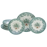 thumbnail of CreaTable Weihnachten Grün Tellerset 12-tlg Steingut