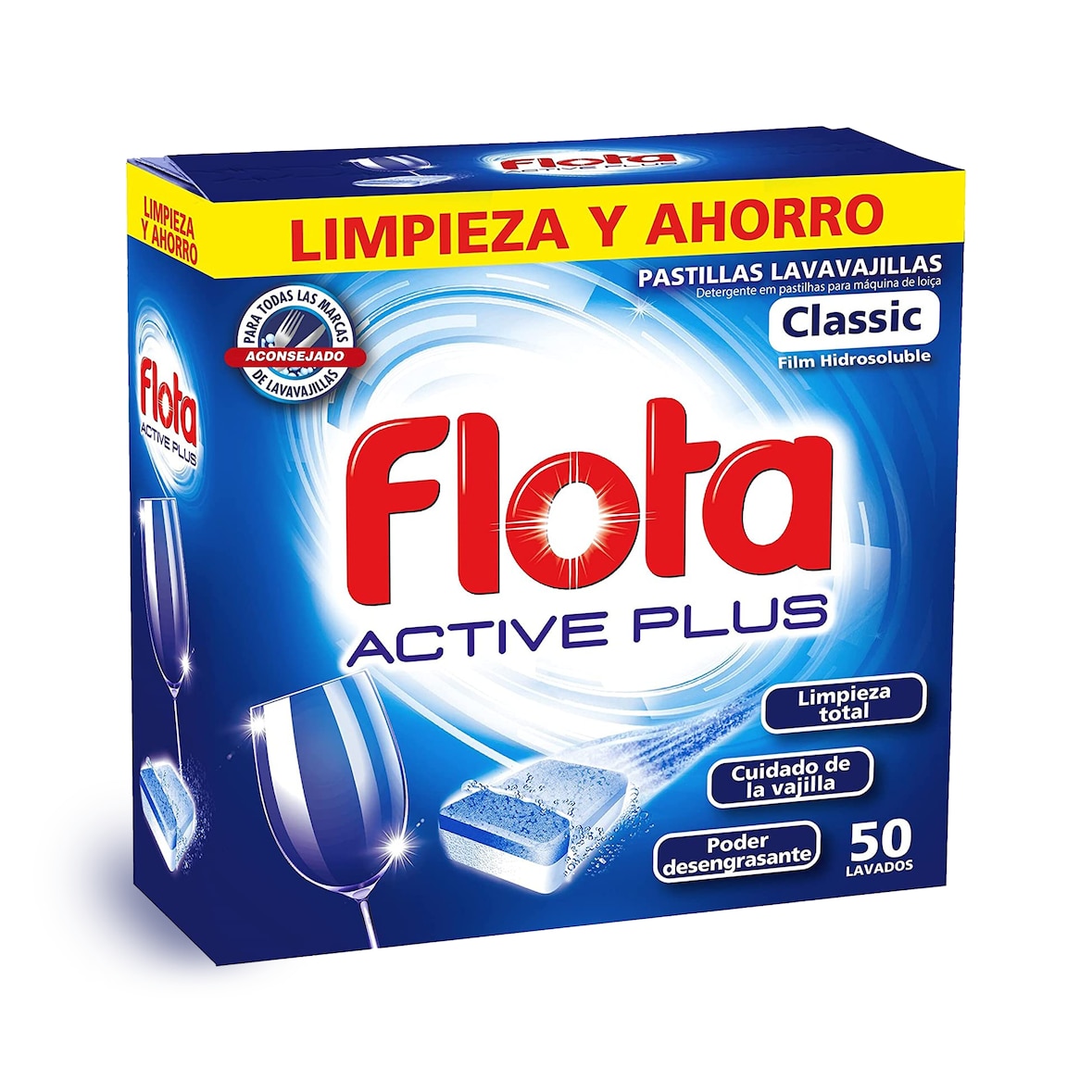 50 pastillas - Pastillas lavavajillas máquina active plus active plus
