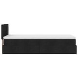 thumbnail of vidaXL Ottoman-Bett mit Matratze Schwarz 100x200 cm Stoff