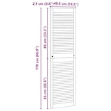 thumbnail of vidaXL Kastdeur Naturel 140.5 x 2 x 59.5 cm Massief grenenhout