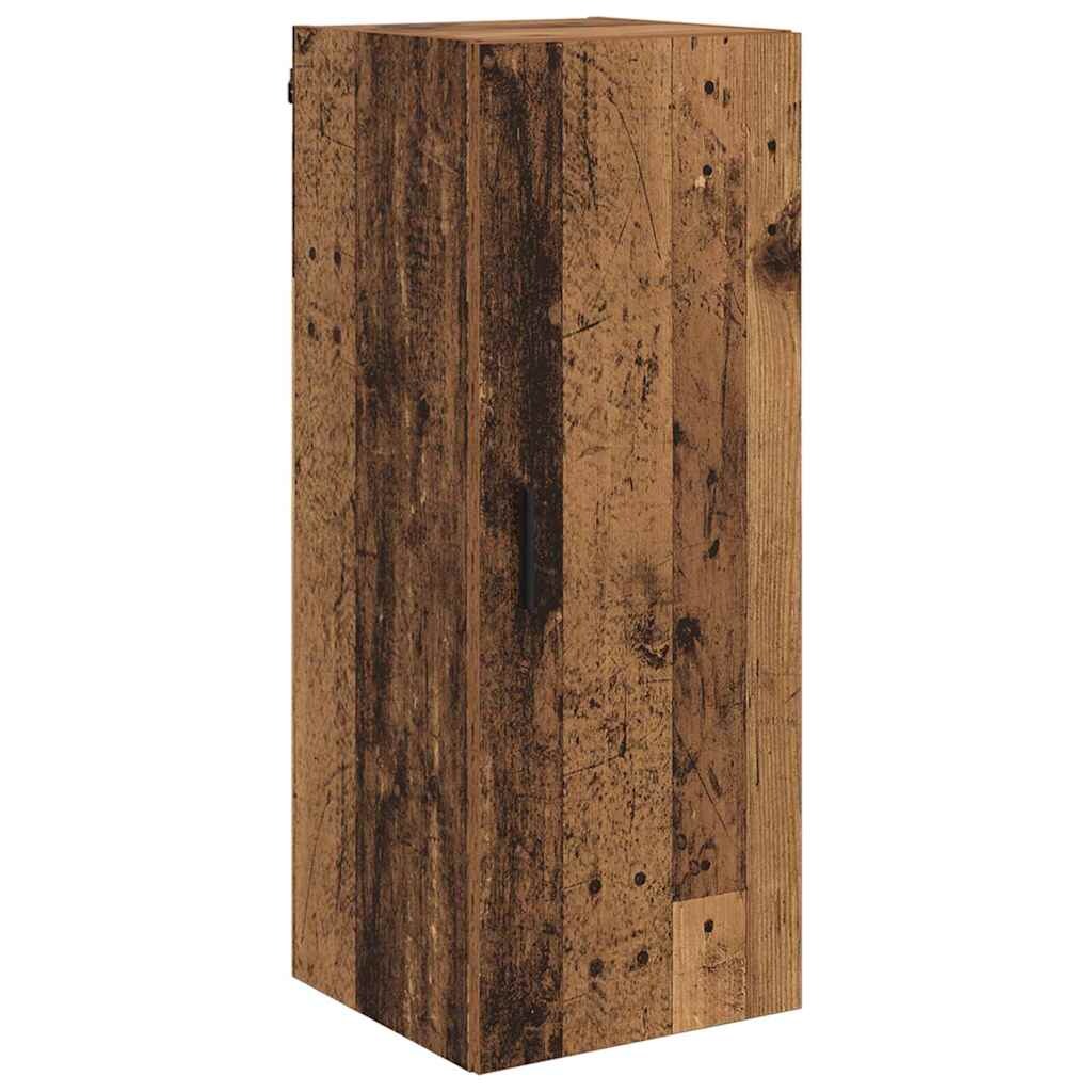 vidaXL Wandschrank Altholz 34,5x34x90 cm Holzwerkstoff