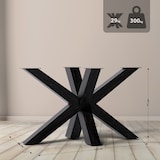 thumbnail of Pieds de table Harlan Noir aspect industriel/120x68x71 cm