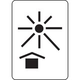 thumbnail of Verpackungsetiketten, Vor Hitze und Sonneneinstrahlung schützen - 74x105 mm Folie selbstklebend