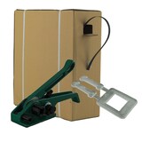 thumbnail of 12 mm PP Umreifung Set Umreifungsband Bandspanner Kunststoffklemmen 1000m