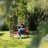 thumbnail of Relaxdays Bodenanker, 6er Set, Rosenbogen Befestigung, Stahl, HxBxT: 30 x 6 x 2,5 cm, U-Form, stabile Erdanker, schwarz