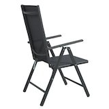 thumbnail of SVITA tuinstoelen Hoge rugleuning Opvouwbaar Verstelbare stoel Set van 2 Aluminium Antraciet