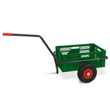 thumbnail of Robuster Handwagen in anthrazit, belastbar bis zu 200 kg, mit 24 cm hohem Korb in grün