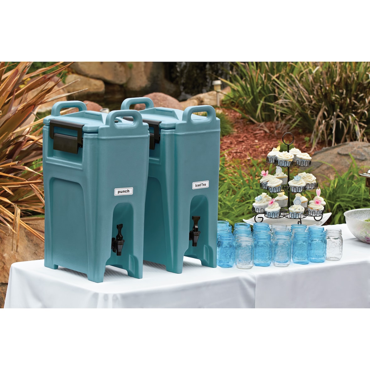 Cambro Ultra Camtainers® thermocontainer 18,9 liter geïsoleerd, leiblauw, per stuk in doos - UC500401