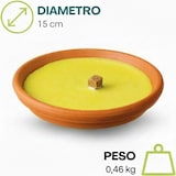 thumbnail of Candela antizanzare al Profumo di citronella in coccio di Terracotta  Ø 15 cm: 25 Pz.
