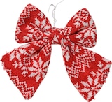 thumbnail of Schleifen 12cm mit winterlichem Muster 2er Set Geschenkschleifen Weihnachtsschleifen Dekoschleifen festliche Dekoration Weihnachten Hochzeit Rot Weiß
