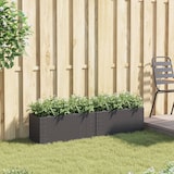 thumbnail of vidaXL Pflanzkübel mit 2 Töpfen 2 Stk. Schwarz 72x30x32 cm Poly Rattan