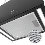 thumbnail of CIARRA A+++ 700 m³/h Hotte aspirante îlot suspendue Application Wi-Fi Fonctionnement tactile VM4850B