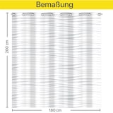 thumbnail of Eisl Textil Duschvorhang 180x200 White Wave, waschbarer Antischimmel Vorhang mit Motiv