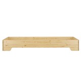 thumbnail of Kastenbett Jugend Bett, Holz-Bett 90x200 Massivholz Kiefer mit Rollrost Matratze 60.56-09M