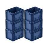 thumbnail of PROREGAL 6x VDA KLT Kleinladungsträger mit Verbundboden | HxBxT 28x30x40cm | 22 Liter | KLT, Transportbox, Transportbehälter, Stapelbehälter