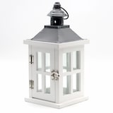 thumbnail of Dekovita, Laterne Holz Weiß -graues Dach