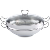 thumbnail of Fissler - Nanjing - Wok met glazen deksel en stoommand 35 cm