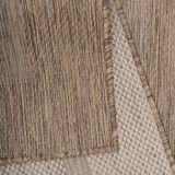 thumbnail of Carpetsale24 In & Outdoor Teppich Wetterfest 160 x 230 cm Braun in Einfarbig Bordüre Design für Balkon, Terasse, Küchenteppich