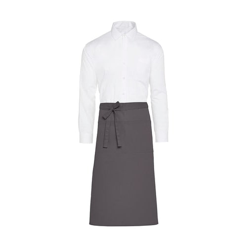 ROME - Recycled Bistro Apron with Pocket: One Size / Grey
