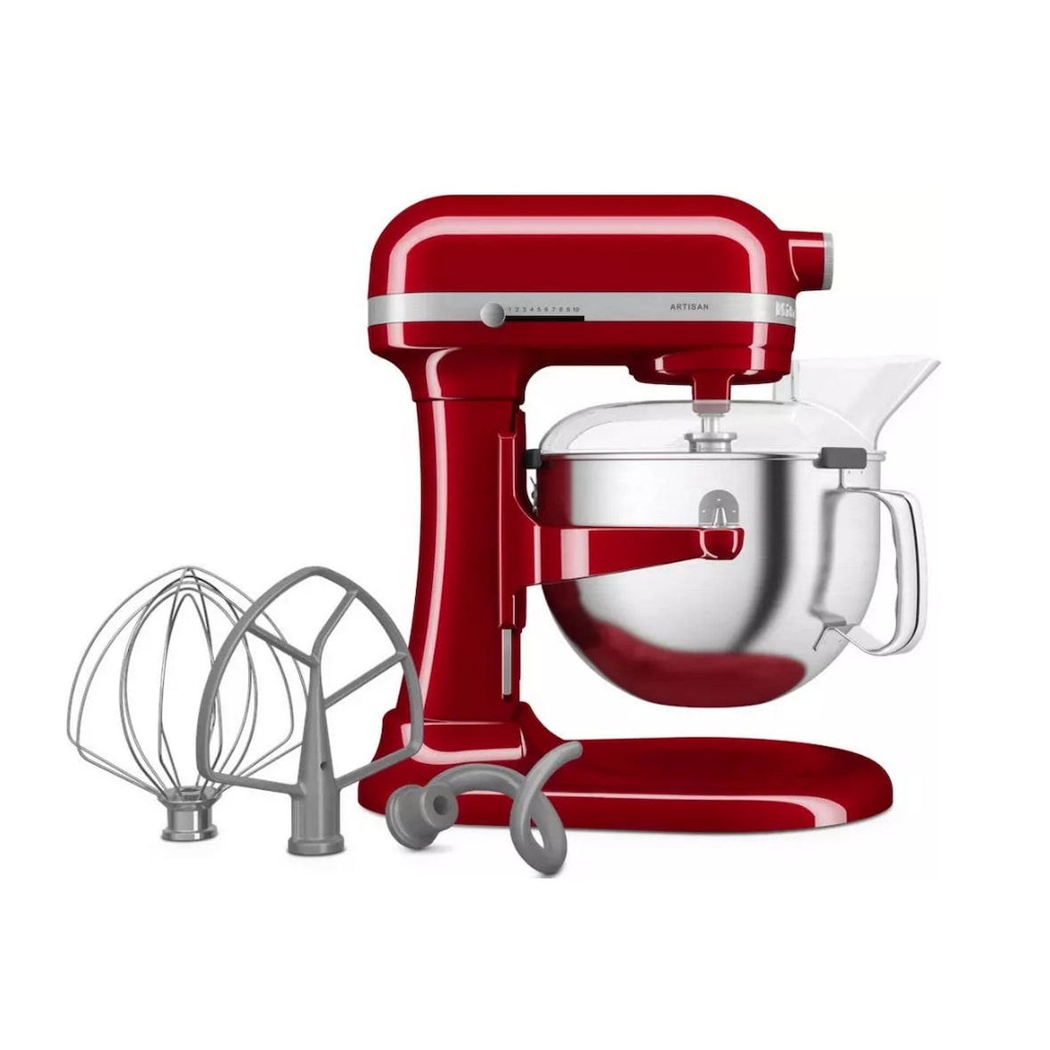 KITCHENAID robot sur socle 5.6l 375w rouge 5KSM60SPXEER/1