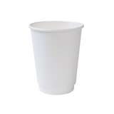 thumbnail of BIOZOYG 25 Stück Coffee to Go Becher doppelwandig weiß 300ml / 12oz Einwegbecher Pappbecher für heiße Getränke, Kaffeebecher Thermobecher