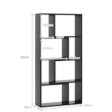 thumbnail of COSTWAY Librería con 4 estantes, estantería de pie con 8 compartimentos, estantería cúbica, estantería, estantería de oficina