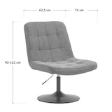 thumbnail of SVITA HENRY Loungestuhl Cocktailsessel Drehfuß Loungesessel Cordbezug Beige
