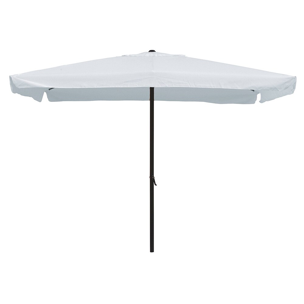 Ombrellone Rettangolare 2x3 mt Struttura in Acciaio da Giardino Esterno Bianco