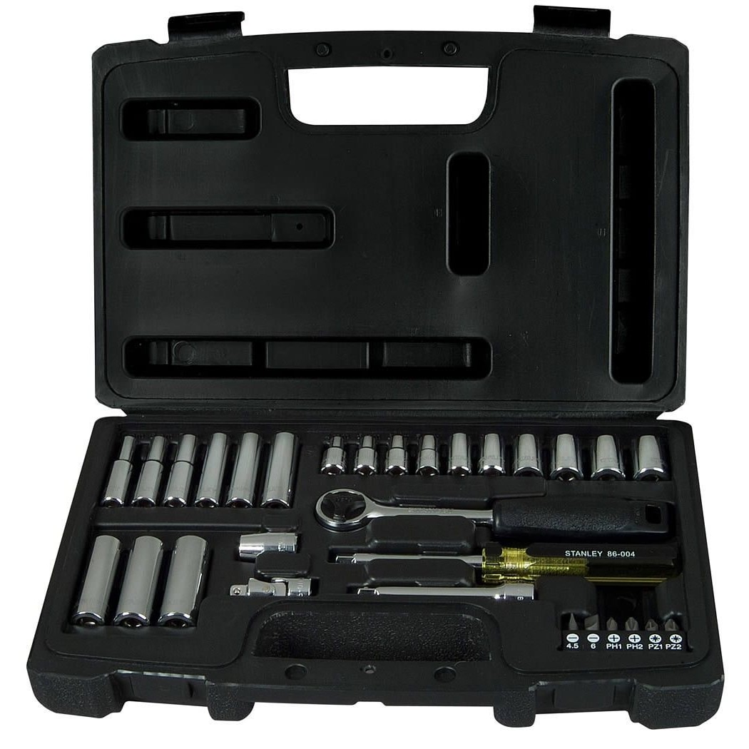 Stanley Set Chiavi A Bussola Cric + Cricchetto Bussole 1/4 - 1-94-651