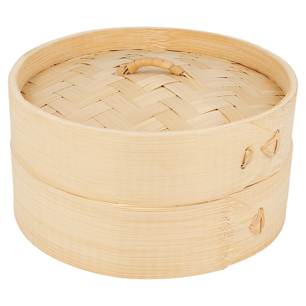 Recipientes Mini Dim-Sum  Ø 15X8 Cm Natural Bambú