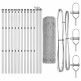 thumbnail of vidaXL Zaunpfosten Silber 25 x 0,8 m (13 mm Mesh) Stahl